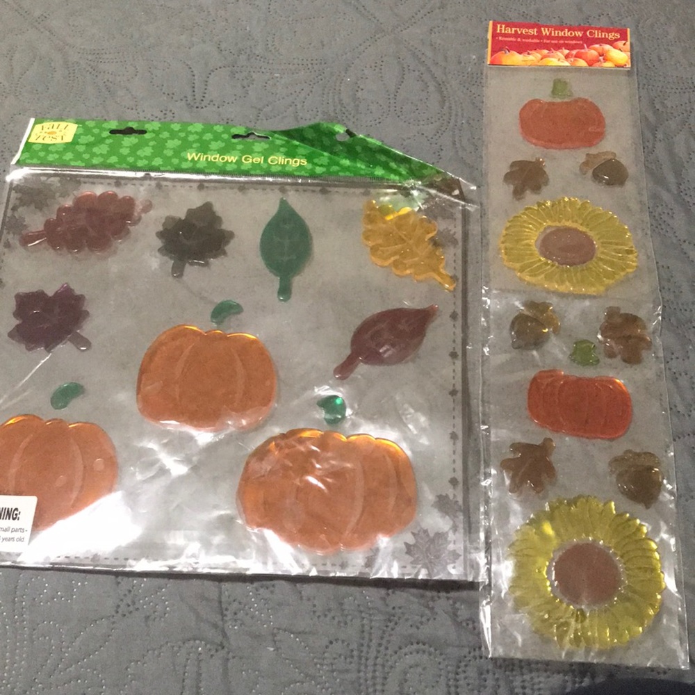 Fall🍂🍁🌼Gel Clings